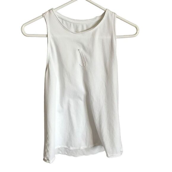 Nike dri fit SZ Small white Athletic tank top the Nike tee - Picture 1 of 4